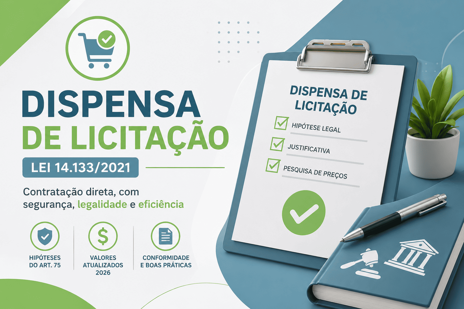 Dispensa de Licitação na Lei 14.133/2021: valores e hipóteses