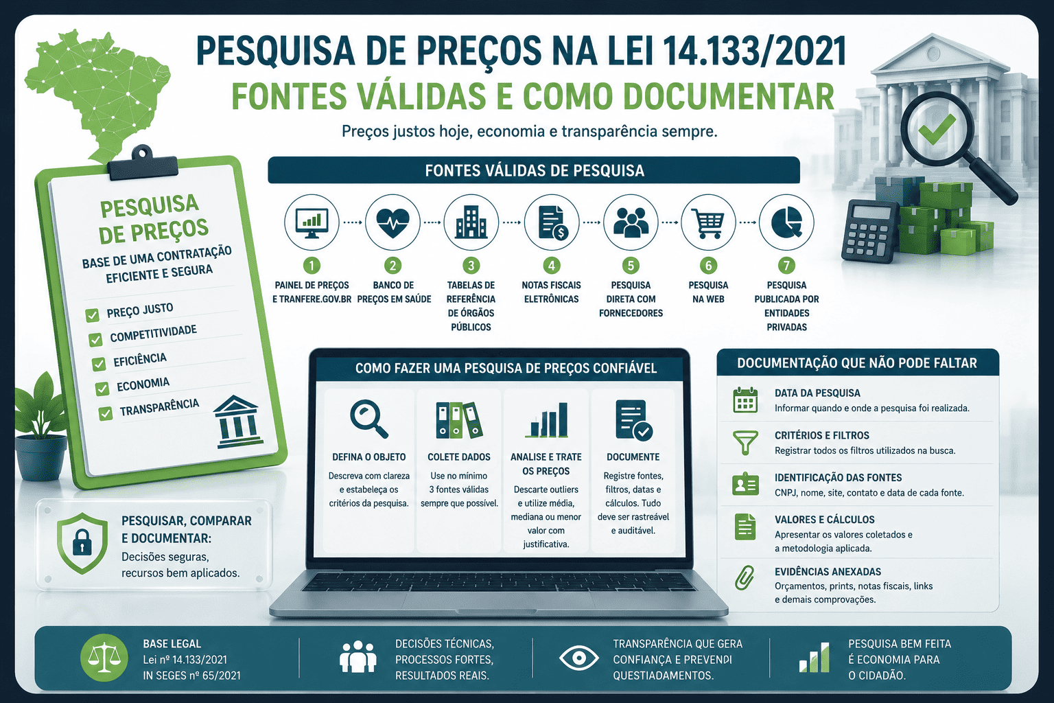 Pesquisa de Preços na Lei 14.133/2021
